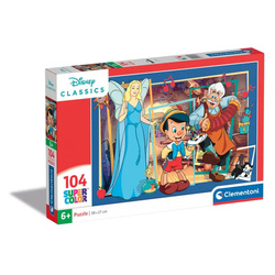 Clementoni Puzzle 104 Super Kolor Pinocchio 257560