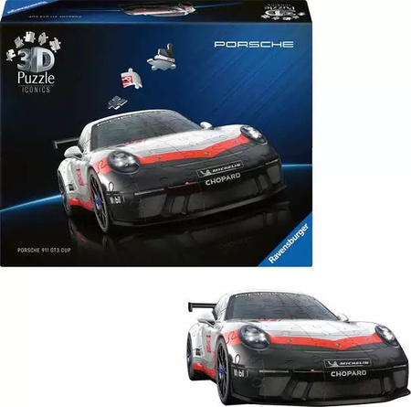 Puzzle Ravensburger 3D Iconics Porsche 911 GT3 Cup 108el 080398