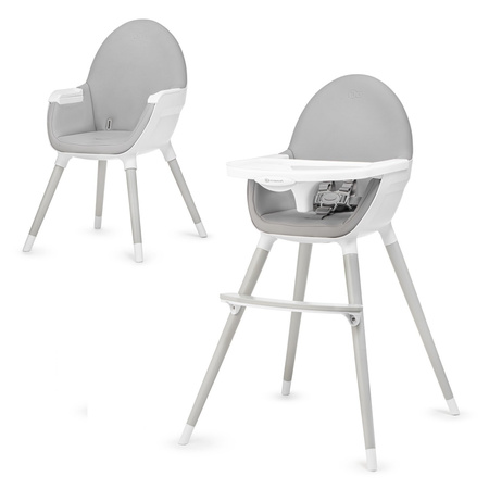 Kinderkraft krzesełko do karmienia fini szare nogi grey 915156
