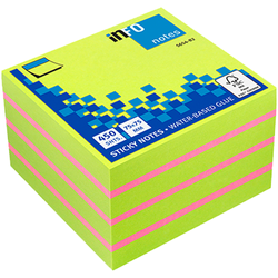 Kostka Info 75x75mm 450k Limonka 792506