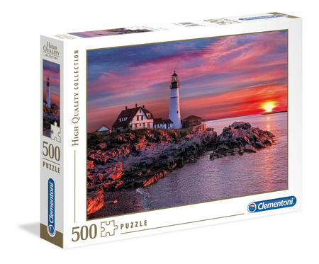 Clementoni puzzle 500 hq portland head light 350490