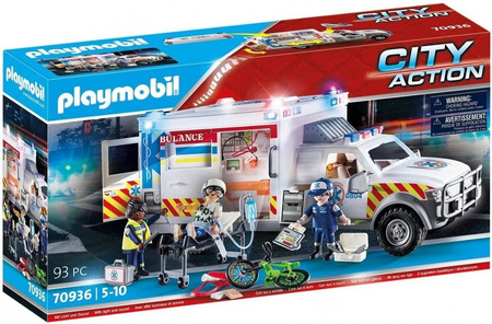 Playmobil 70936 Ambulans pogotowia ratunkowego: US Ambulance