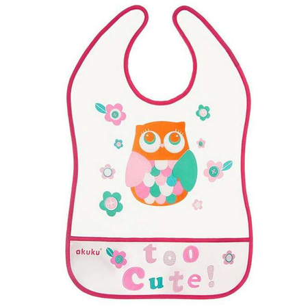 Akuku Śliniak Eva z kieszonką Owl (5/100) 004409