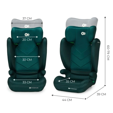 Kinderkraft i-Spark I-Size 100-150 cm Green 924967 fotelik samochodowy