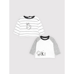 Mayoral kompl. 2 koszulki d/r  kolor 39 negro rozmiar 6-9 m