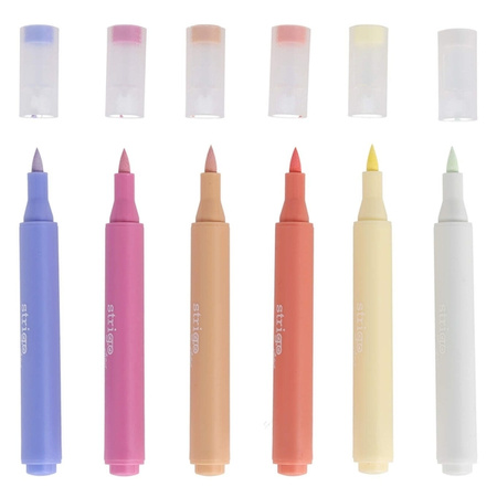 Strigo Marker Akrylowy z Końcówką Brush w Trójkątnej Obudowie w 6 kolorach 854249