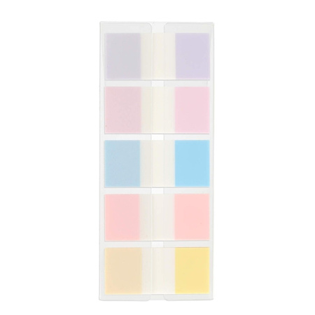 Strigo Zakładki indeksujące z linijką 45x20mm 5 kolorów 100 kartek 810221