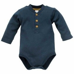 Body polo długi rękaw secret forest 80 granat Pinokio
