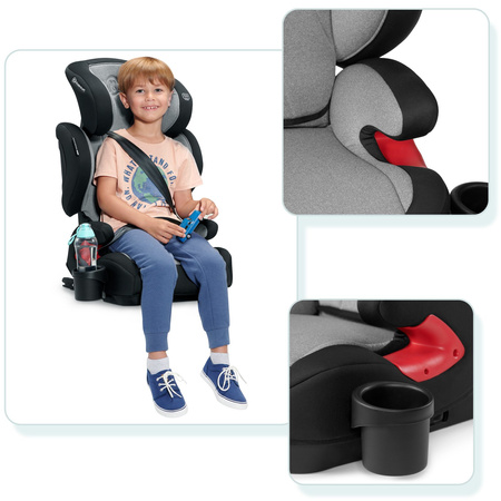 Kinderkraft fotelik samochodowy 15-36 unity grey