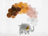 Balon foliowy Słoń 83x58cm mix 161108