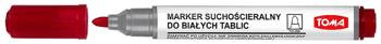 Marker suchościeralny do tablic Toma TO-266 okrągły czerwony