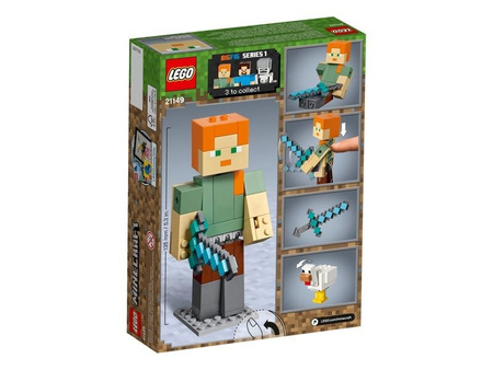 Lego 21149 minecraft bigfig alex z kurczakiem