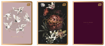 Zeszyt B5 80 krata M 70g Metallic Satin Gold 314147