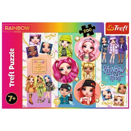 Puzzle Trefl 200 Przyjaźń Rainbow Hogh MGA 132892