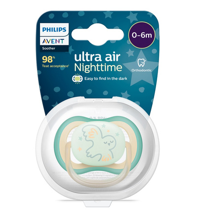Philips AVENT Smoczek Ultra Air 0-6m nocny deco neutral 9019255
