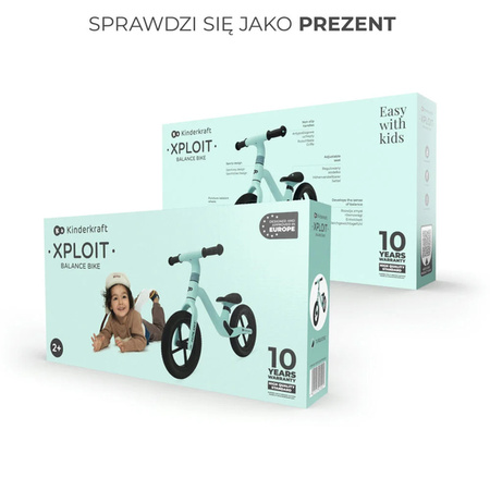 Kinderkraft Xploit kol. turkusowy 925001 Rowerek biegowy