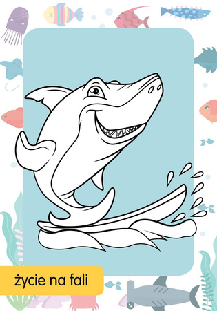 Książeczka Kolorowanka z tatuażami. Rekiny 074710