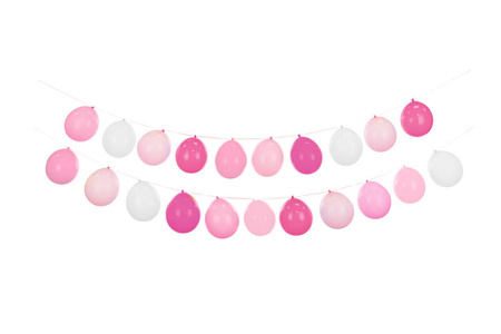 Girlanda balonowa 3w1 różowa 064386