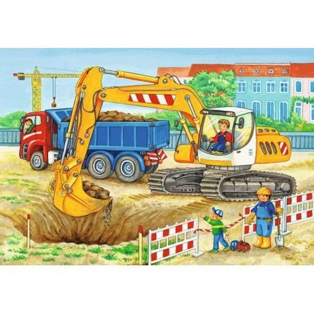 Puzzle ravensburger 2*12el ciężka praca 076161