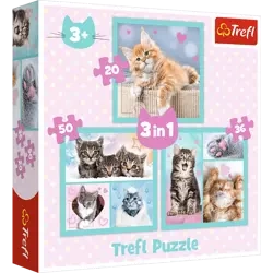 Puzzle Trefl 3w1 Słodkie zwierzaki 348620