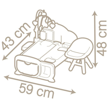 Smoby Baby Nurse Kącik opiekunki elektroniczny 203798