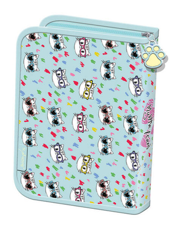 PIÓRNIK DWUKLAPKOWY BEZ WYPOSAŻENIA MY LITTLE FRIEND MINT KITTY 668746