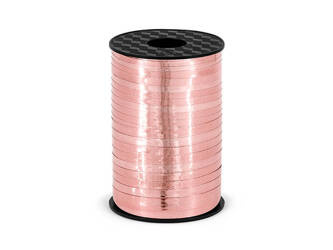 Wstążka plastikowa różowe złoto 5mm/225m 165182