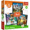 Puzzle Trefl 3w1 Poznaj urocze kociaki 348651