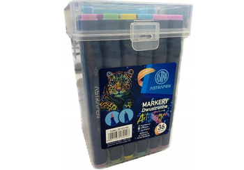 Markery artystyczne kwadratowe dwustronne ASTRAPEN 36kol 189208