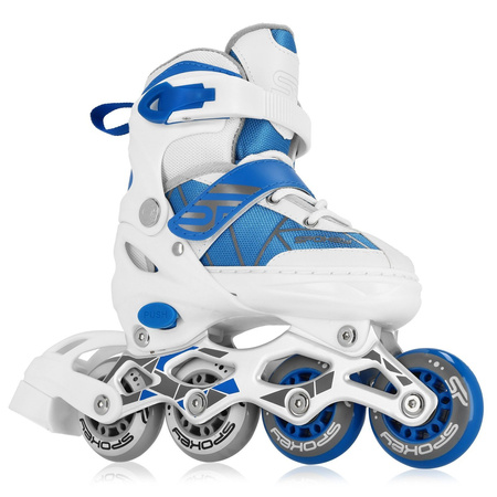 Rolki regulowane dziecięce spokey tony roz.34-37 white/blue