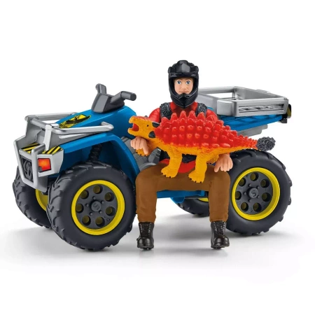 Schleich Ucieczka Quadem przed Welociraptorem Dinosaurs 014333
