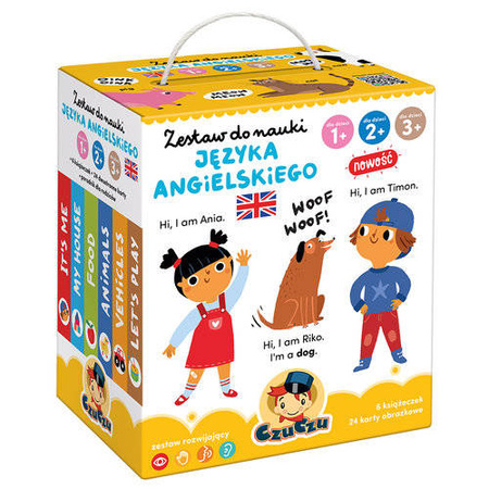 CzuCzu: Zestaw do nauki języka angielskiego dla dzieci 1, 2, 3
