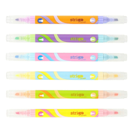 Strigo Zakreślacz 2w1 w 6 Neonowych i 6 Pastelowych Kolorach 854201