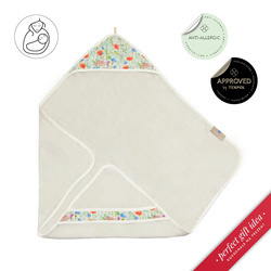 Texpol Kocyk plażowy z kapturkiem bam/lin 85x85 170g Linen Polska Łąka gat1 051436