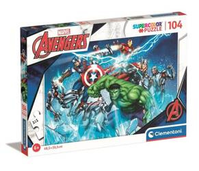 Clementoni Puzzle 104 Super Kolor Marvel Avengers 257447