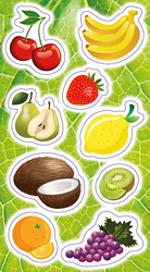 Naklejki Owoce 141257