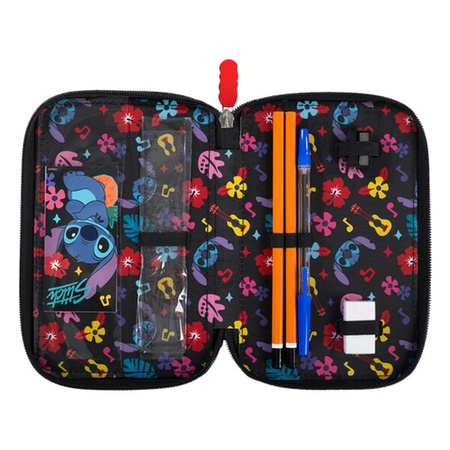 PIÓRNIK POTRÓJNY Z WYPOSAŻENIEM STITCH BLACK ALOHA 679889
