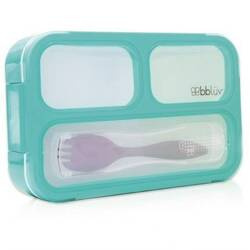 Bblüv Lunchbox z widelcem Bentö niebieski 000039