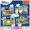 Puzzle Trefl 4w1 Trefliki przed snem Dobranoc Trefliki na noc 343991