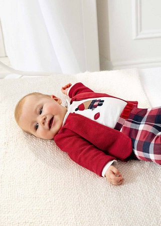 Mayoral komplet 3-częściowy z legginsami rozm. 4-6 m 70 kolor 84 rojo