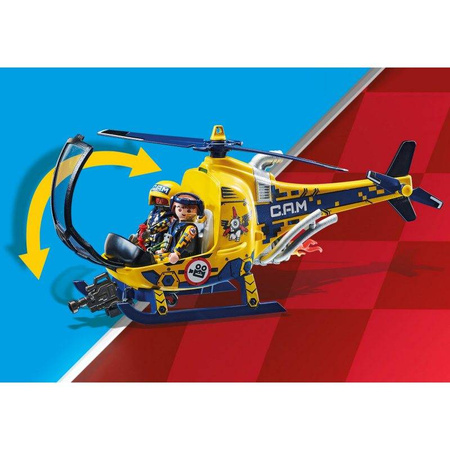 Playmobil 70833 Air Stuntshow Lotniczy pokaz kaskaderski Helikopter ekipy filmowej