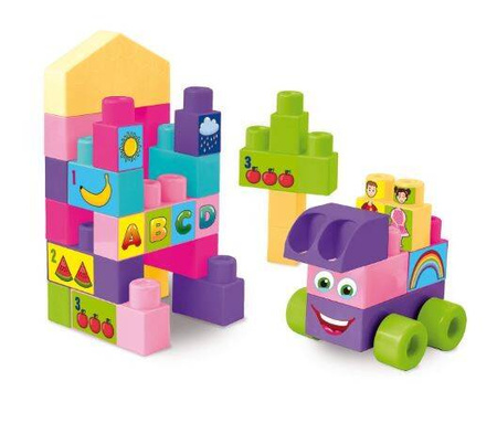 Big Blocks klocki 26el różowe Wader 415904