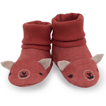 Buciki happy llama 56/62 czerwony Pinokio