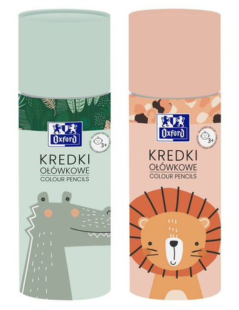 Kredki Ołówkowe W Tubie Oxford Kids 24+2 Kolory 239612