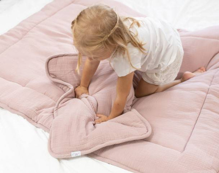 Babymatex Muslin Komplet Kołderka i poduszka 135x100+ 40x60