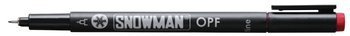 Foliopis snowman opf cienki czerwony /12/
