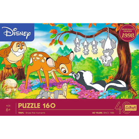 Puzzle Trefl 160 40-lecie Trefl Bambi i leśni przyjaciele Disney 400540