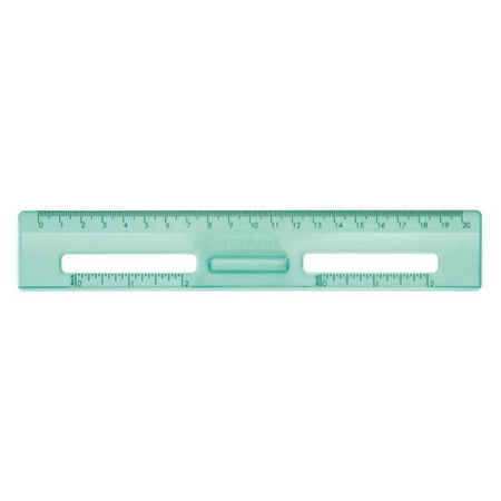 Linijka 20cm New Look zielona 100768