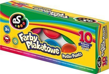 Farby plakatowe 10kol 20ml as 139258
