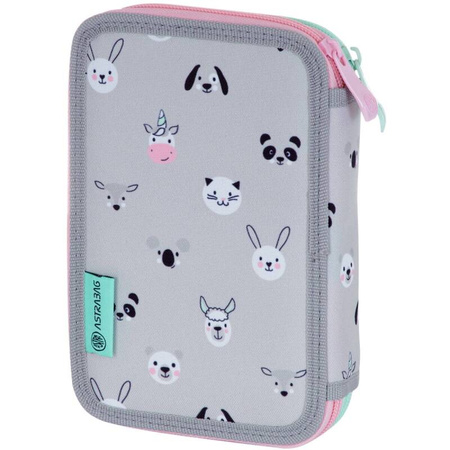 Piórnik podwójny bez wyposażenia Astrabag Kitty The Cute, AC2 196657